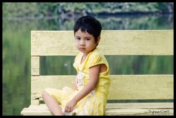 Girl in Yellow with Thanaka